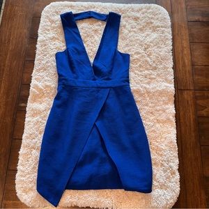 Finders keepers blue mini dress; excellent condition; size XS; material: viscose
